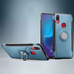 Wewoo Coque Étui de protection magnétique à 360 degrés avec bague de rotation pour Vivo NEX A bleu marine