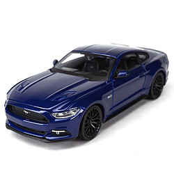 Universal 1: 24 2015 Ford Mustang GT Coupe Statique Voiture Moulée Collection Modèle Voiture Jouet | Voiture Jouet Moulée sous Pression (Bleu)