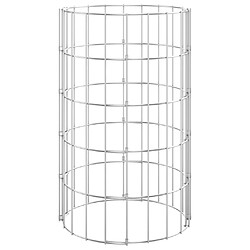 Avis vidaXL Lit surélevé à gabion circulaire 3 pcs Acier galvanisé Ø30x50cm