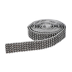 1 Rouleau 5 Rangées Strass Ruban Diamant Maille Wrap Rouleau Bricolage Artisanat Doré Blanc