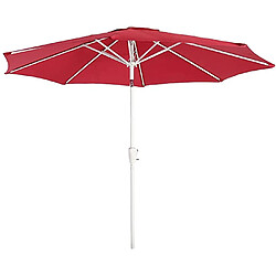 Decoshop26 Parasol de jardin Ø 2,7m inclinable polyester/aluminium 5kg rouge 04_0003871