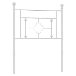 Maison Chic Tête de lit moderne pour chambre - Décoration de lit métal blanc 75 cm -MN56640