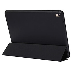 Wewoo Smart Cover noir pour iPad Pro 9,7 pouces Housse en cuir de couleur unie à rabat horizontal avec support à trois rabats et fonction réveil / veille pas cher