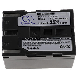 vhbw Batterie compatible avec Samsung SCD20, SCD21, SCD23, SCD24, SCD27, SCD31, SCD323 appareil photo, reflex numérique (3000mAh, 7,4V, Li-ion)