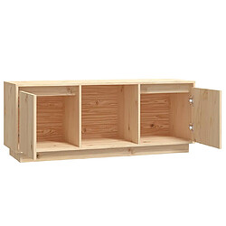 Acheter vidaXL Meuble TV 110,5x35x44 cm Bois de pin massif