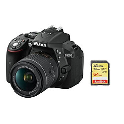 NIKON D5300 KIT AF-P 18-55MM F3.5-5.6G VR + 64GB SD card