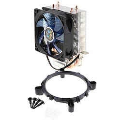 Bleu de dissipateur thermique de refroidisseur de processeur 4 de fil de la broche 4 du ventilateur 4 de refroidissement de l'unité centrale de traitement LED pas cher