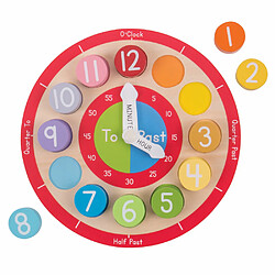 Bigjigs Toys Horloge éducative en bois