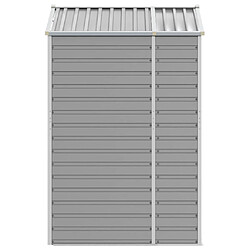 Acheter Helloshop26 Abri de jardin cabane cabanon maison de stockage remise extérieur hangar outils robuste clair 191 x 130 x 198 cm acier galvanisé gris 02_0022241