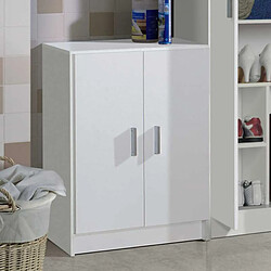 Dansmamaison Armoire bas 2 portes - Blanc - MULA