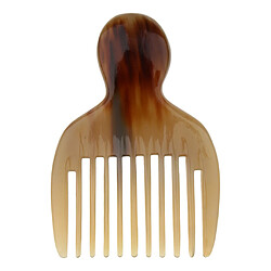 Peigne Brosse Afro Large Dent en Corne Cheveux Poignee Pour Boucles Coiffure pas cher