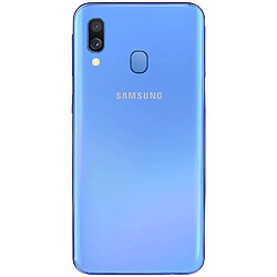 Avizar Cache batterie Samsung Galaxy A40 Façade arrière de remplacement bleu pas cher