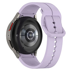 20MM Bracelet de montre en silicone Accessoires de remplacement compatible Samsung Watch5/Watch5 Pro - Violet clair pas cher