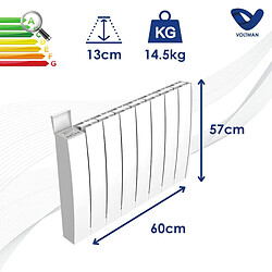 Acheter Chauffage électrique céramique inertie sèche - 1500W - blanc - Voltman