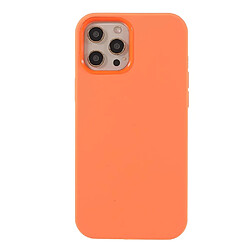 Coque en silicone, antichoc orange pour votre Apple iPhone 12/12 Pro 6.1 pouces