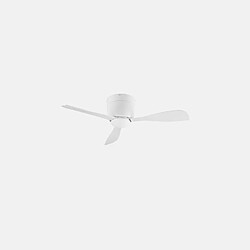 Avis Leds C4 Plafonnier ventilateur Bora Verre,acier blanc,sablé 21,6 Cm