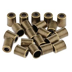 Acheter 20pcs métal cloche cordon cordon fin corde stopper corde paracord verrouiller bronze