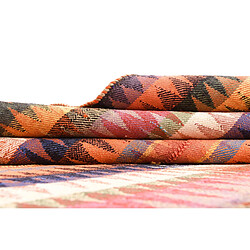 Vidal Tapis de laine 204x141 orange Jajim pas cher