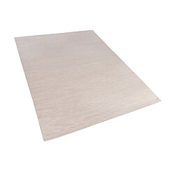 Beliani Tapis en coton beige 160 x 230 cm DERINCE