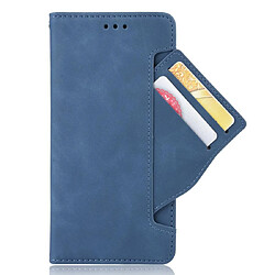 Wewoo Housse Coque Étui en cuir à motif peau de veau style portefeuille pour Huawei Mate 30 Proavec fente carte séparée bleu