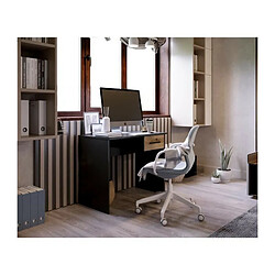 Bureau Petit Tiroir - Décor noir et chene - L 90 x P 50 x H 74 cm