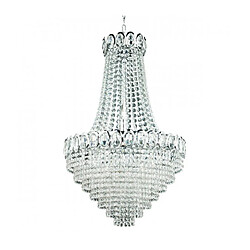 Searchlight Grand Chandelier Louis Chrome 6 ampoules 128cm