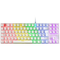 Mars Gaming MK80 clavier USB AZERTY Français Blanc