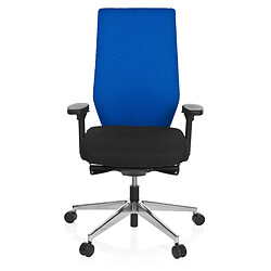 Chaise de bureau / Chaise pivotante PRO-TEC 700 tissu noir/bleu hjh OFFICE