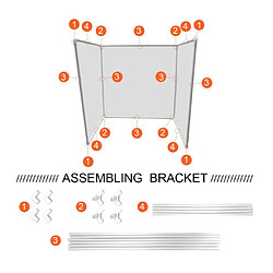 Acheter Bouclier De Comptoir De Bureau De Table En Plastique Sneeze Guard Pour L'école De Bureau 40x15cm