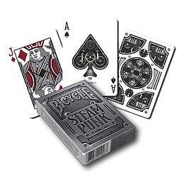 Avis Bicycle Cards Bicycle ""STEAMPUNK"" - jeu de 55 cartes toilées plastifiées - format poker - 2 index standards