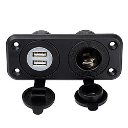 Avis Wewoo 5V 2.1A Dual-USB Ports 20A noir Voiture allume-cigare Socket Chargeur de