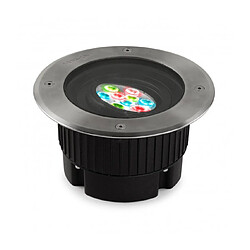 Leds C4 Spot à encastrer Gea 9 cm, RGB 11W, technopolymère, acier inoxydable et verre, 18 cm