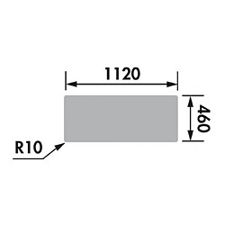 Avis EWI Evier cuisine a encastrer 2 bacs + 1 égouttoir Soledad - Résine - 116 x 50 cm - Gris béton