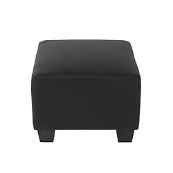 Avis Mendler Canapé-élément pouf repose-pied Lyon, modulaire, simili-cuir ~ noir