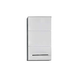 Trendteam Armoire murale de rangement Nano blanc et gris ciment