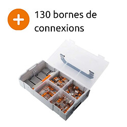 Valise 130 mini bornes de connexion N1 S221 + 5 Gelbox + testeur de tension - Wago