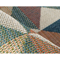 Lisa Design Noumea - tapis rectangulaire motif géométrique - intérieur et extérieur - multicolore