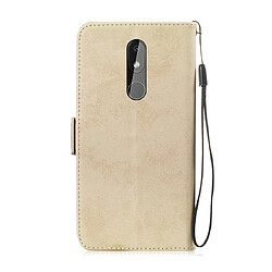 Avis Wewoo Housse Coque Pour Nokia 3.2 Retro en cuir PU avec rabat horizontal et porte-cartes or