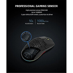 Acheter Universal Souris de trou filaire M700 coloré, conception légère, puce 3389, ajustement DPI à double sens RVB Gaming