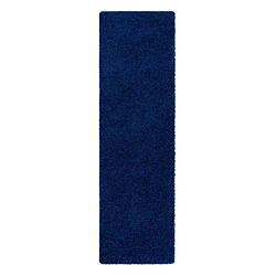 RUGSX Tapis, le tapis de couloir SOFFI shaggy 5cm bleu foncé - pour la cuisine, l'antichambre, le couloir 60x300 cm