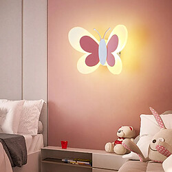 Universal 14W Créatif LED Applique murale pour la chambre d'enfant Personnalité de dessin animé Papillon Applique murale pour la chambre Lit de chevet (lumière chaude)