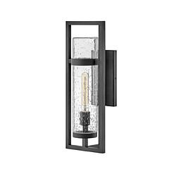 Elstead Lighting Applique murale extérieur Cordillera Verre à graines transparent,aluminium Noir