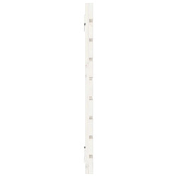 Acheter vidaXL Tête de lit murale Blanc 156x3x63 cm Bois massif de pin