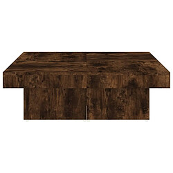 Acheter vidaXL Table basse Chêne fumé 90x90x28 cm Bois d'ingénierie