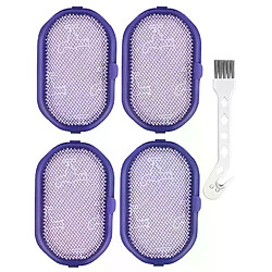 Kit de fixation pour aspirateur, tête de brosse avec 4 filtres de remplacement, AD 4Piece