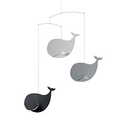 Flensted Mobiles Baleines heureuses, noir