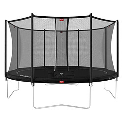 Trampoline 430 BERG noir Regular Favorit + Filet de sécurité Comfort