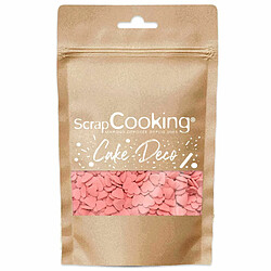 Scrapcooking Décors sucrés cœurs rouges 55 g