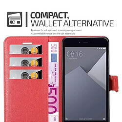 Acheter Cadorabo Coque Xiaomi RedMi NOTE 5A Etui en Rouge