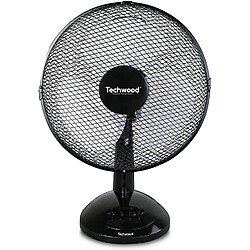 Techwood Ventilateur de Table de 23 cm 30W noir